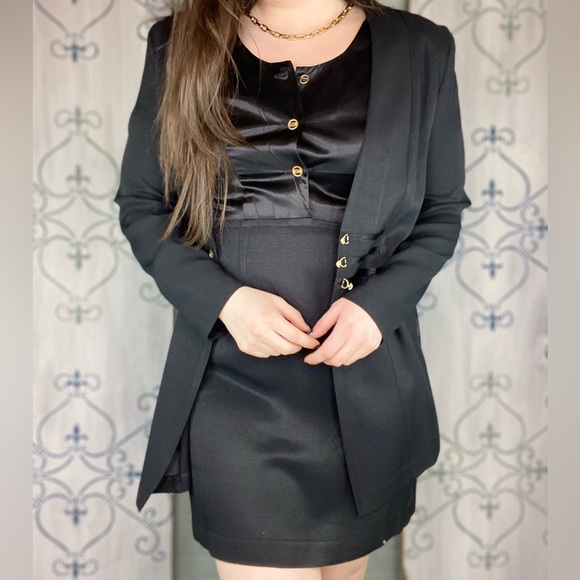 Vintage Two in One Jacket Blazer Dress By Dawn Joy Fashions - Picture 2 of 12